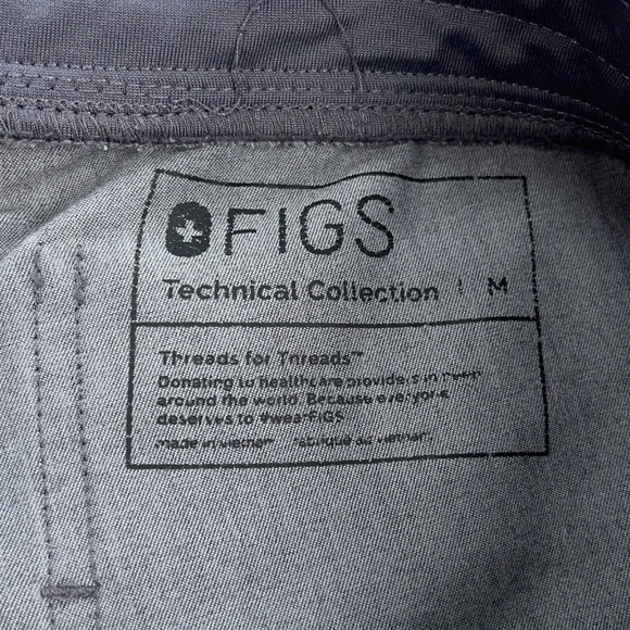 FIGS Zamora Jogger Scrub Pants Womens Medium (32x28) Gray Technical Collection - Picture 5 of 11
